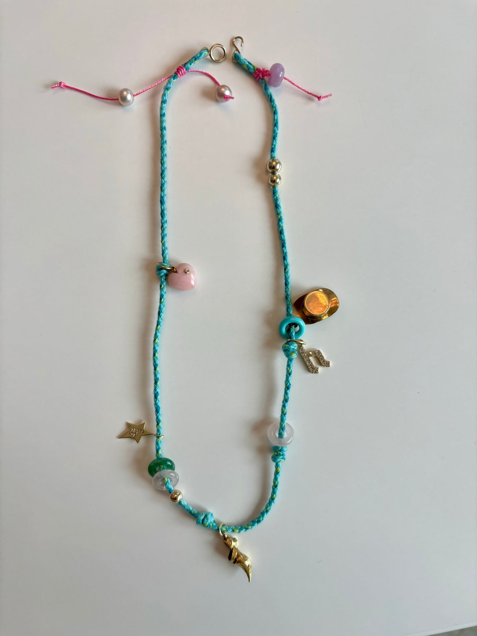 Cord Necklace - Teal