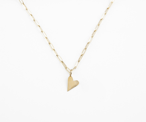 Solid Gold Heart Charm