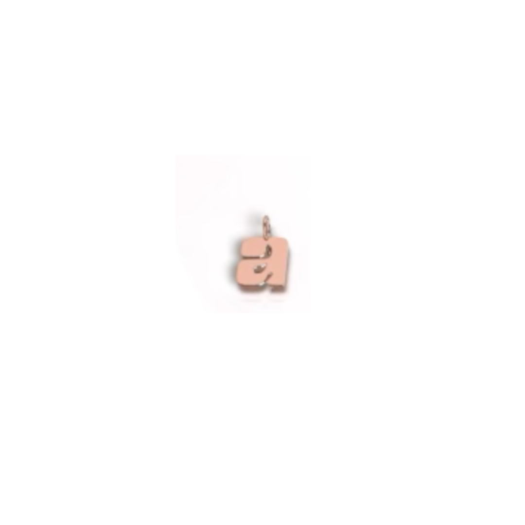 Alphabet Charm (Lowercase - Rosegold)