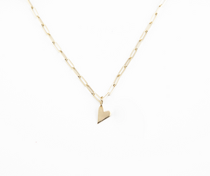 Solid Gold Heart Charm