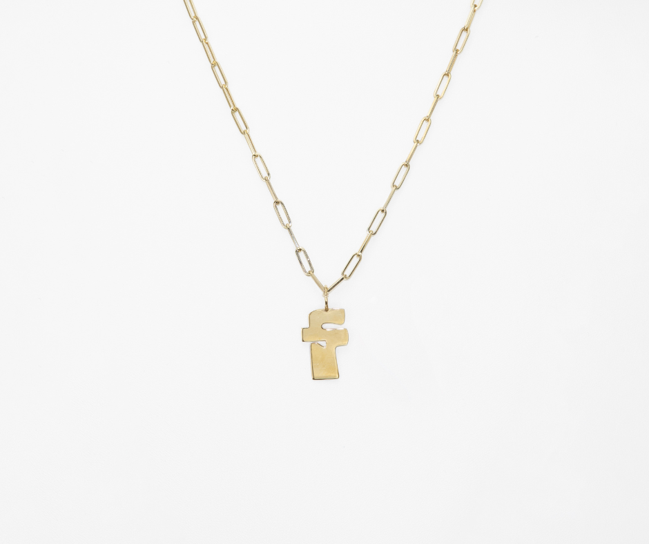 Alphabet Charm (Lowercase - Yellow Gold)