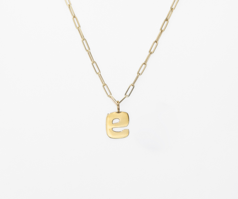 Alphabet Charm (Lowercase - Yellow Gold)