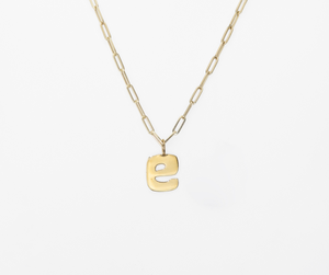 Alphabet Charm (Lowercase - Yellow Gold)