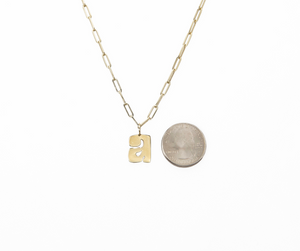 Alphabet Charm (Lowercase - Yellow Gold)