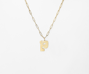 Alphabet Charm (Lowercase - Yellow Gold)