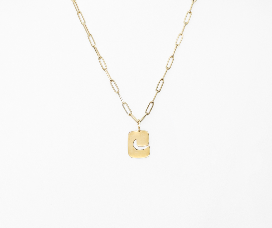 Alphabet Charm (Lowercase - Yellow Gold)