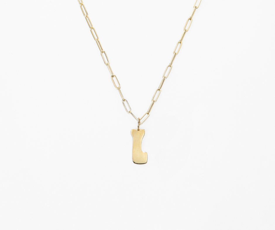 Alphabet Charm (Lowercase - Yellow Gold)