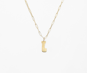 Alphabet Charm (Lowercase - Yellow Gold)