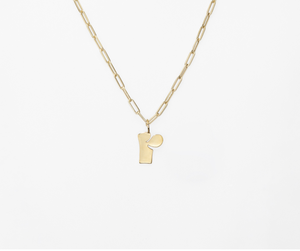 Alphabet Charm (Lowercase - Yellow Gold)