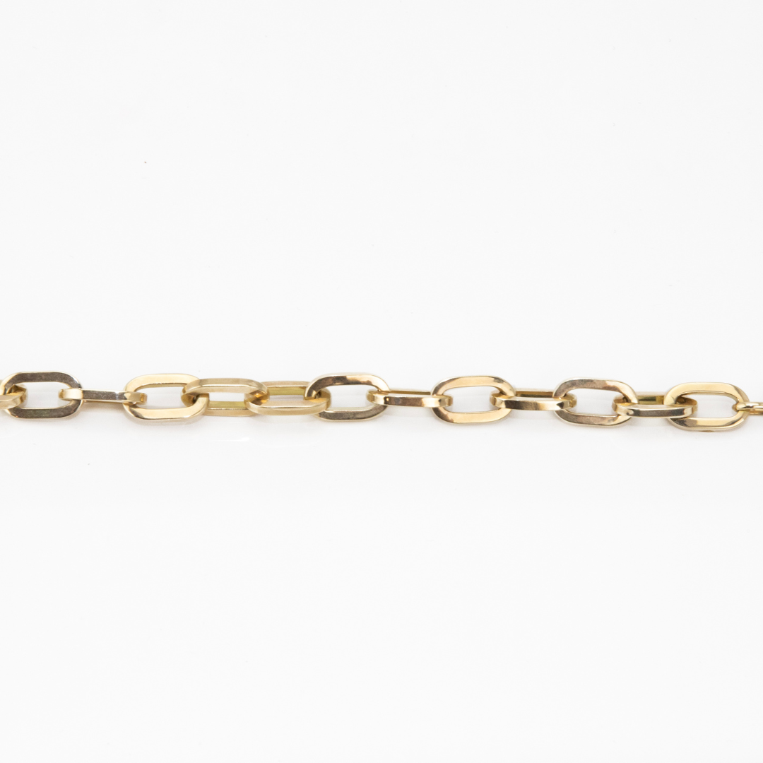 Oval Flat Link Bracelet