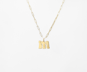 Alphabet Charm (Lowercase - Yellow Gold)