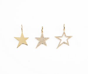 Pave Star Charm